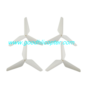 SYMA-X5S-X5SC-X5SW Quad Copter parts 3 leaves blades (white color) - Click Image to Close